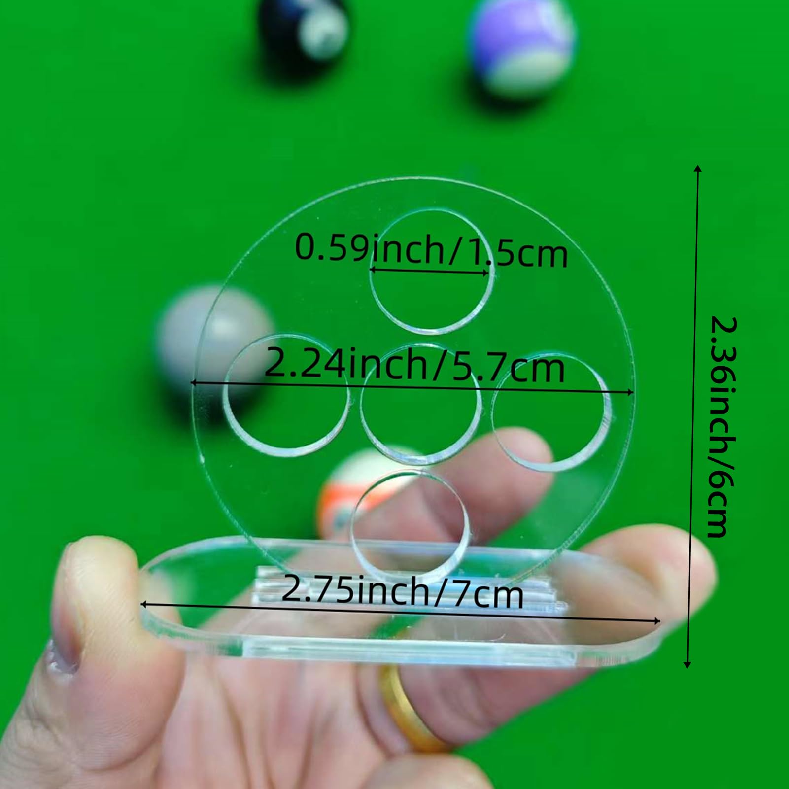 Billiards Cue Ball With Hole Stable Portable Billiard Stroke Training Ball