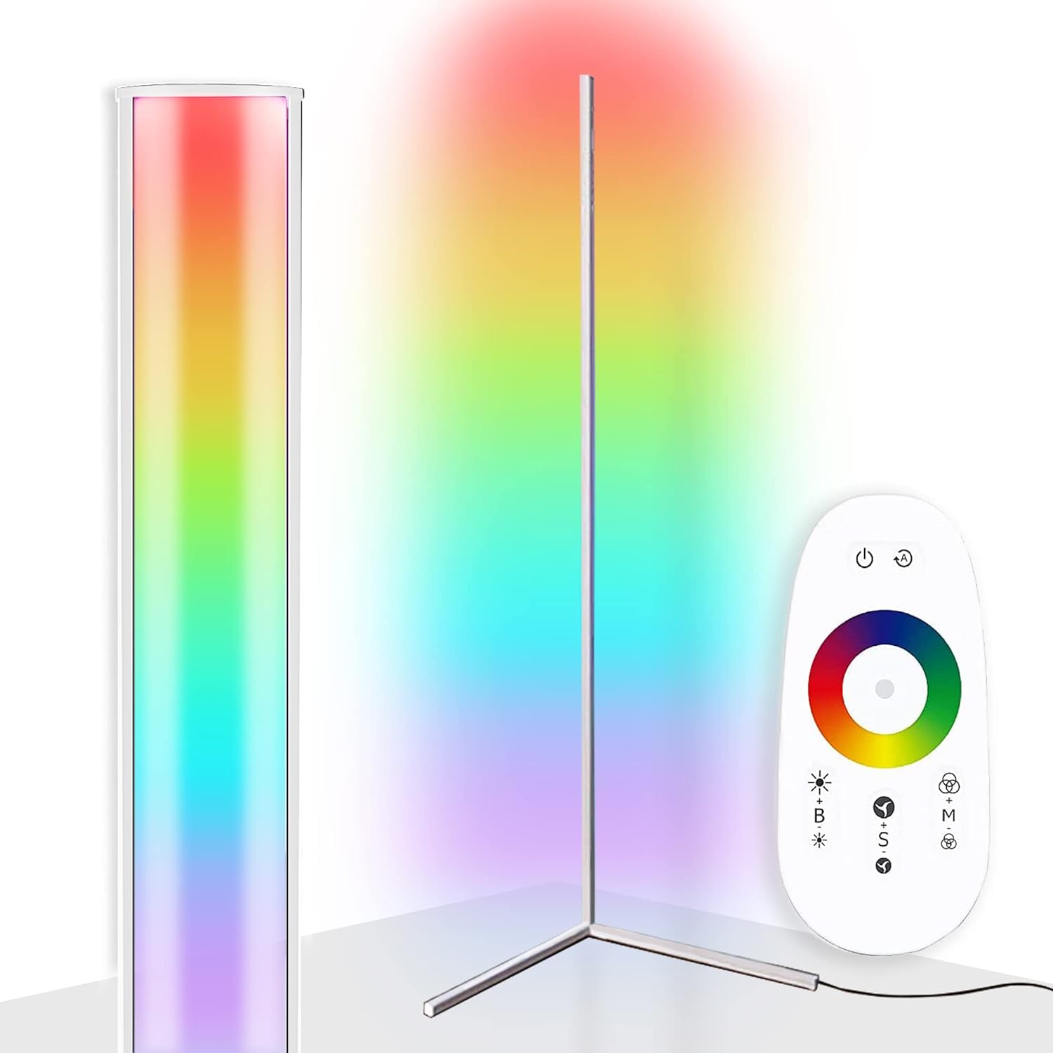 MYRIAD365 RGB Corner Floor Lamp LED Color Changing Floor Lamp with