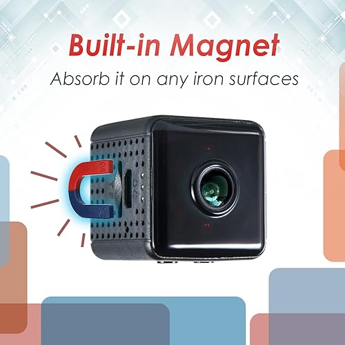 Miniatura 6 de GaRcan Cámara de seguridad para el hogar, 1080p 2.4Ghz WiFi Cámara de vigilancia interior con visión nocturna, detección de movimiento y aplicación