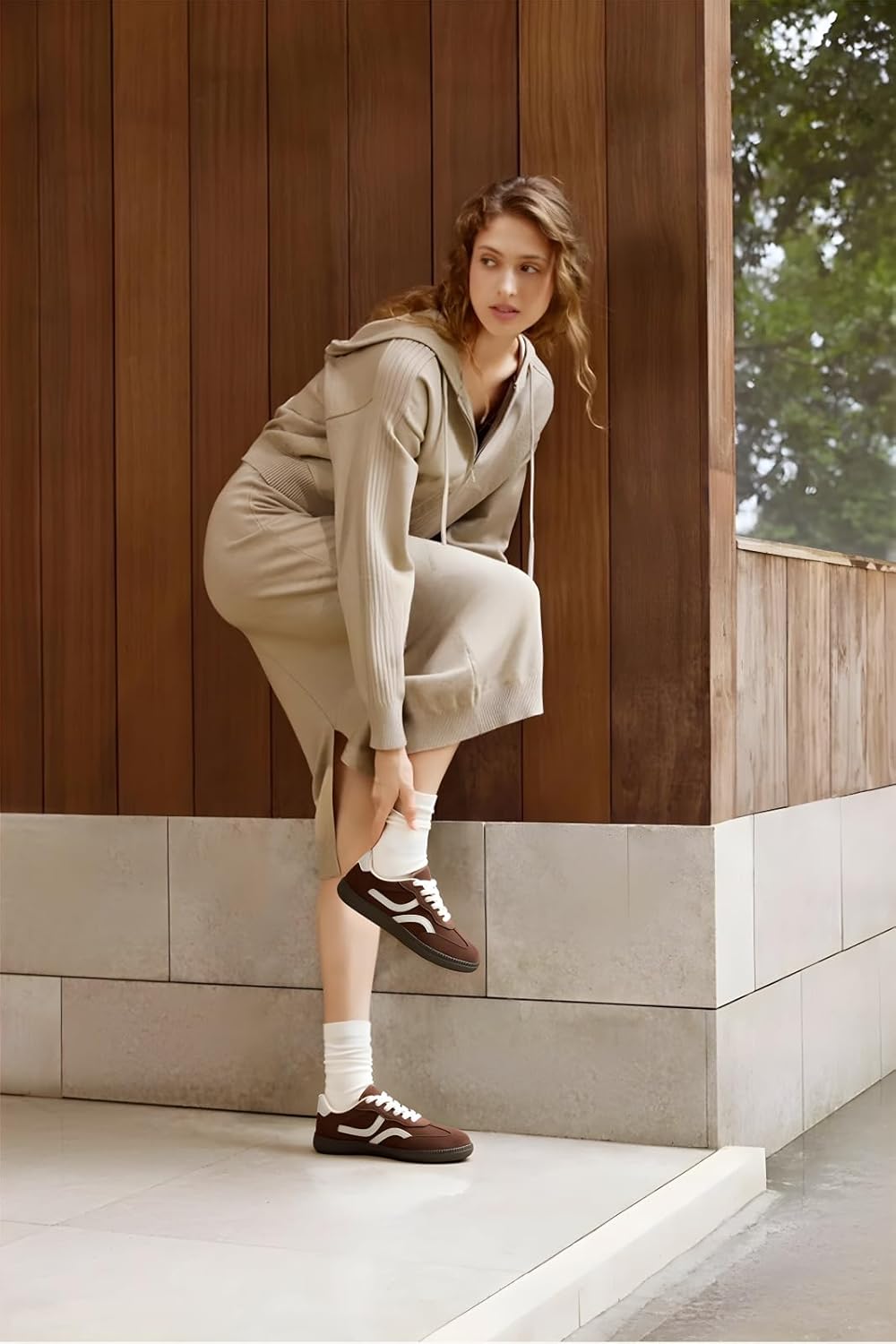 ZeroRun Women's Fashion Sneakers Retro Tennis Shoes Women Lace-up & Slip-on Casual Sneakers for Women Anti-Slip Rubber Sole Suitable for Walking, Tennis, Casual Office Wear, and All-Day Comfort - Image 2