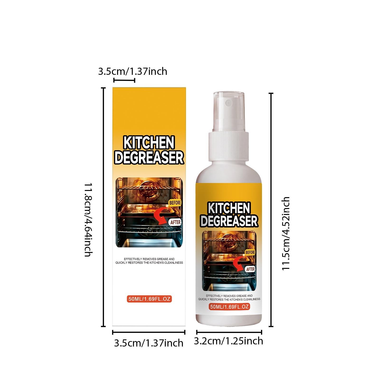 Grease Killer BBQ Grill Cleaner Spray, Grill Rostreiniger, Küchenspray Herd Entfetter, Grills Entfetter für draußen, Grills und Smoker, einfache Sprays Anwendung, Outdoor-Einsatz (8pcs)