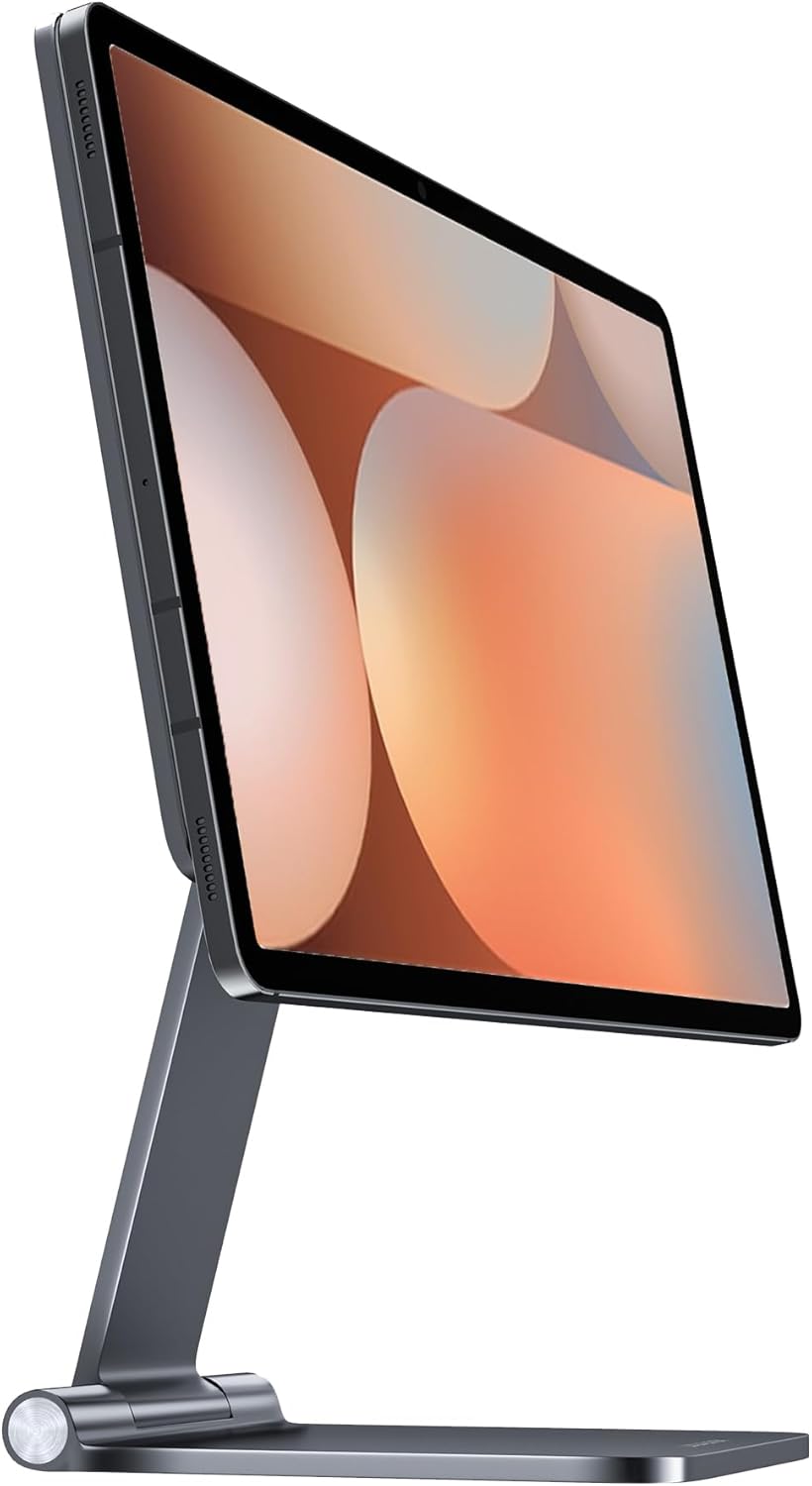 LULULOOK Foldable & Multi-Angle Adjustable Magnetic Stand for Samsung Galaxy Tab S10 Plus/S9 Plus/S9 FE+/S8 Plus/S7 FE/S7 Plus 12.4", 360° Rotating Desk Holder for Galaxy Tab S10+/S9+/S8+/S7 FE/S7+