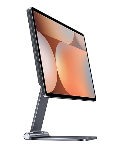 LULULOOK Foldable & Multi-Angle Adjustable Magnetic Stand for Samsung Galaxy Tab S10 Plus/S9 Plus/S9 FE+/S8 Plus/S7 FE/S7 Plus 12.4", 360° Rotating Desk Holder for Galaxy Tab S10+/S9+/S8+/S7 FE/S7+