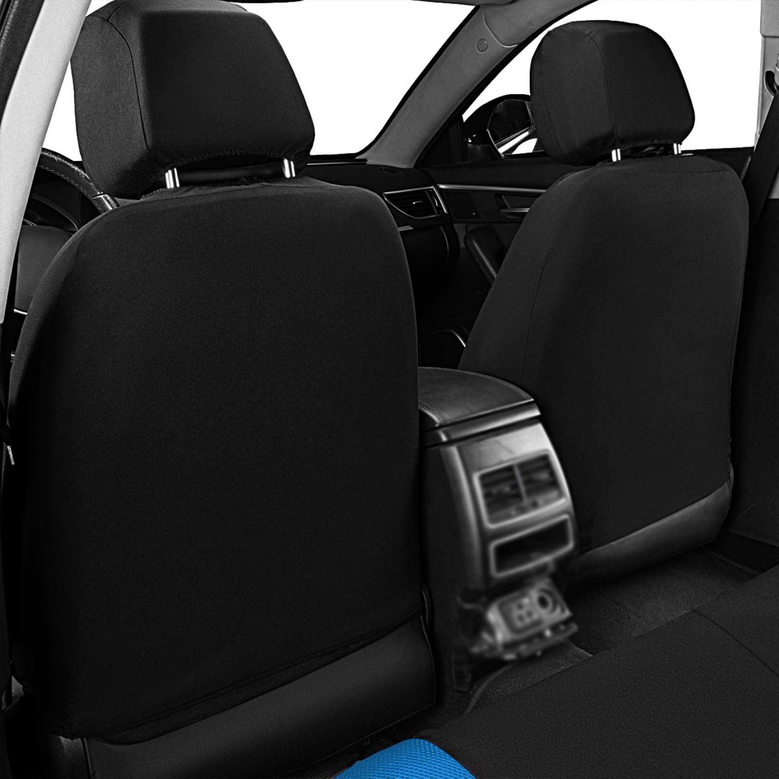 Flying Banner Housse de siège Auto en Maille Respirante, Motif Papillon coloré, Compatible avec Les airbags (Ensemble Complet, Bleu)