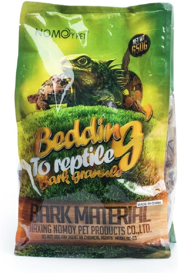 B&K Organic Bark Chips Expandable Substrate Block for Reptiles, Snakes, Tortoise, and Amphibians, Natural Fiber Free Husks, Clean Breeding 650g (Large)