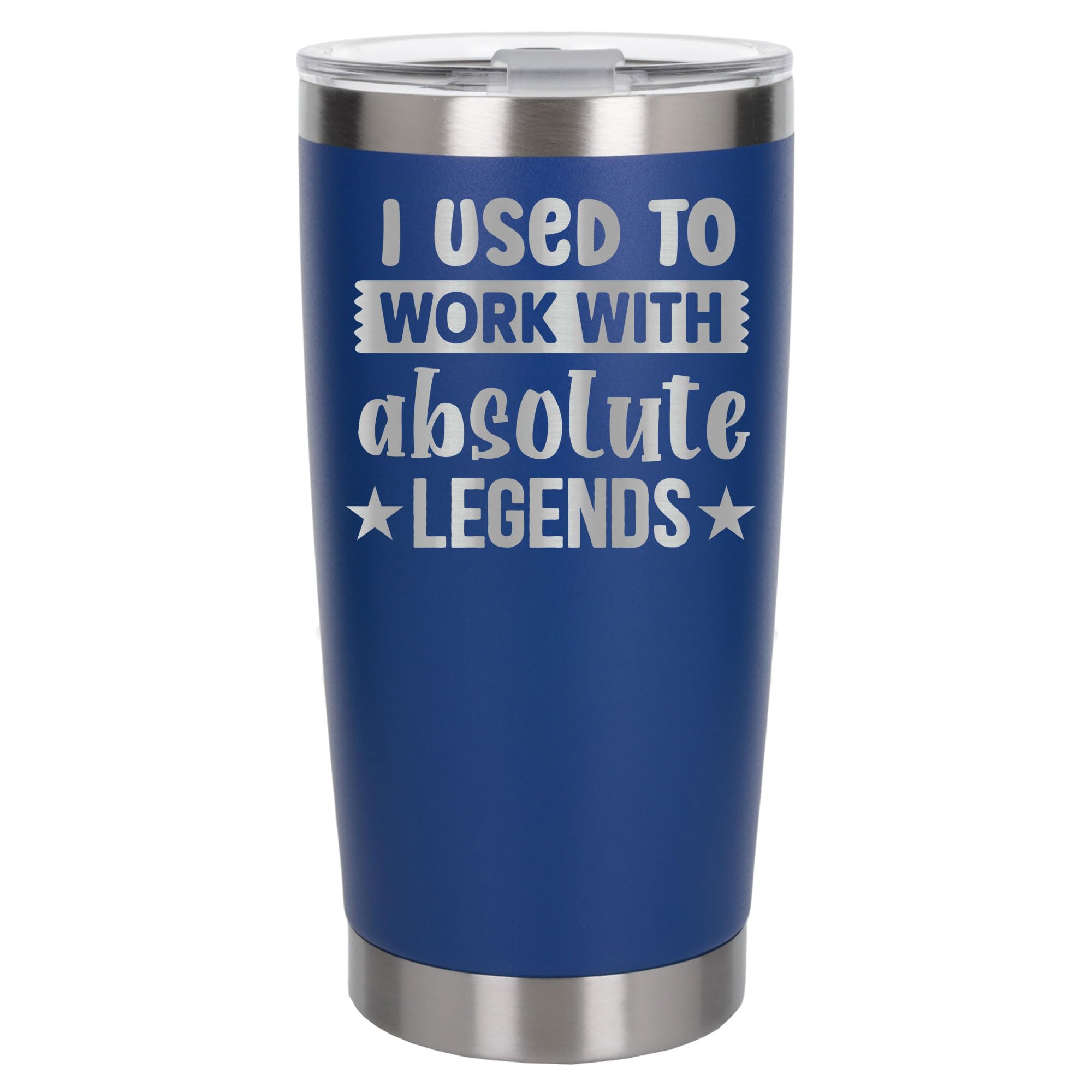 Always Looking Good I Used to Work with Absolute Legends Engraved Insulated Travel Mug Going Away Gift for Coworkers New Job Dark Blue Thermal Coffee Flask Travel Mugs with Lids