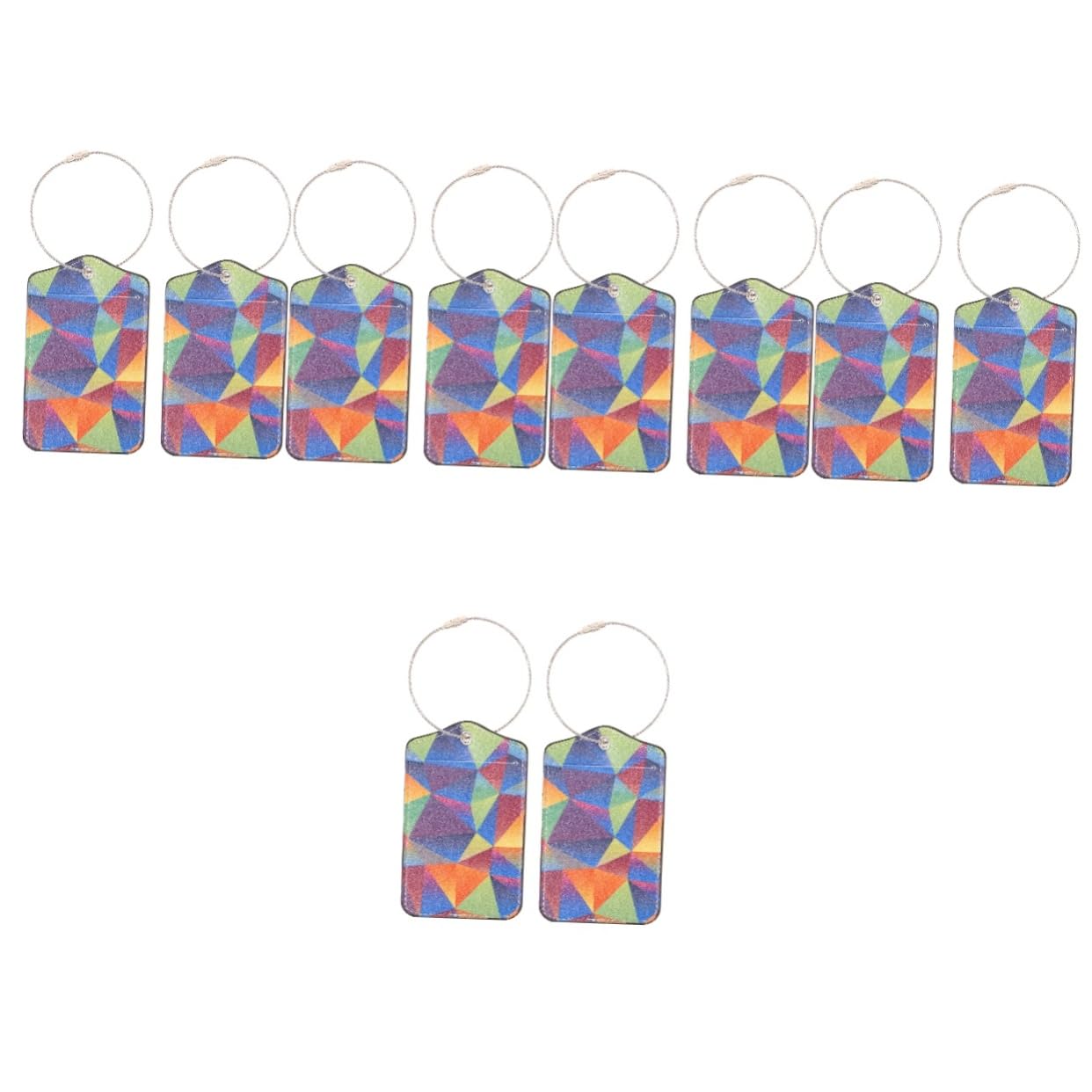 10pezzi Etichette Da Viaggio Per Bagagli Di Etichette Decorative Per Valigie Con Anello Tag Identificativi Leggeri e Pratici Personalizzabili Per e Indirizzo Per Tutti Tipi Di