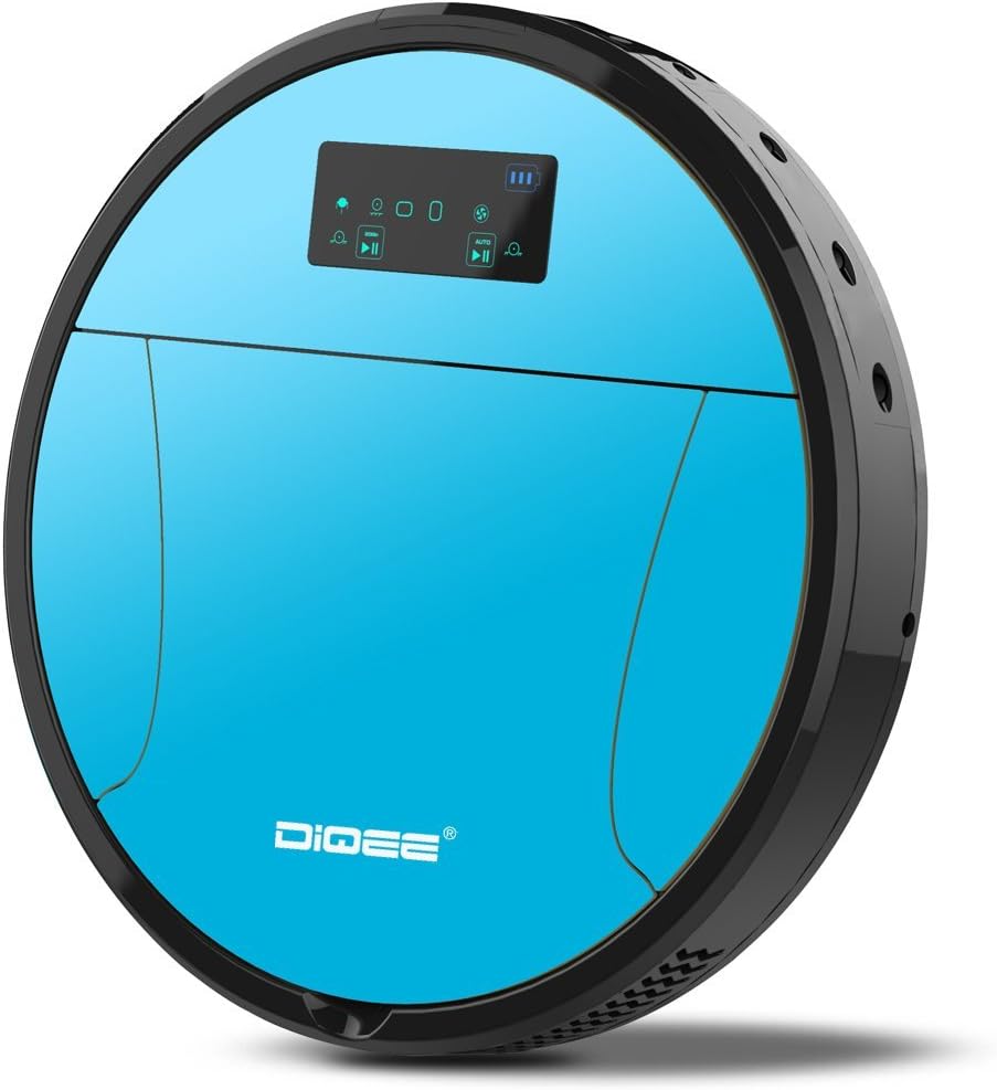 DIQEE A3 Robotic vacuum cleaner 2.4" Ultra SLIM with WATER TANK, Ultrasonic radar,S shaped route by gyro, sweep+vacuum+mop 3in1, 2017 New