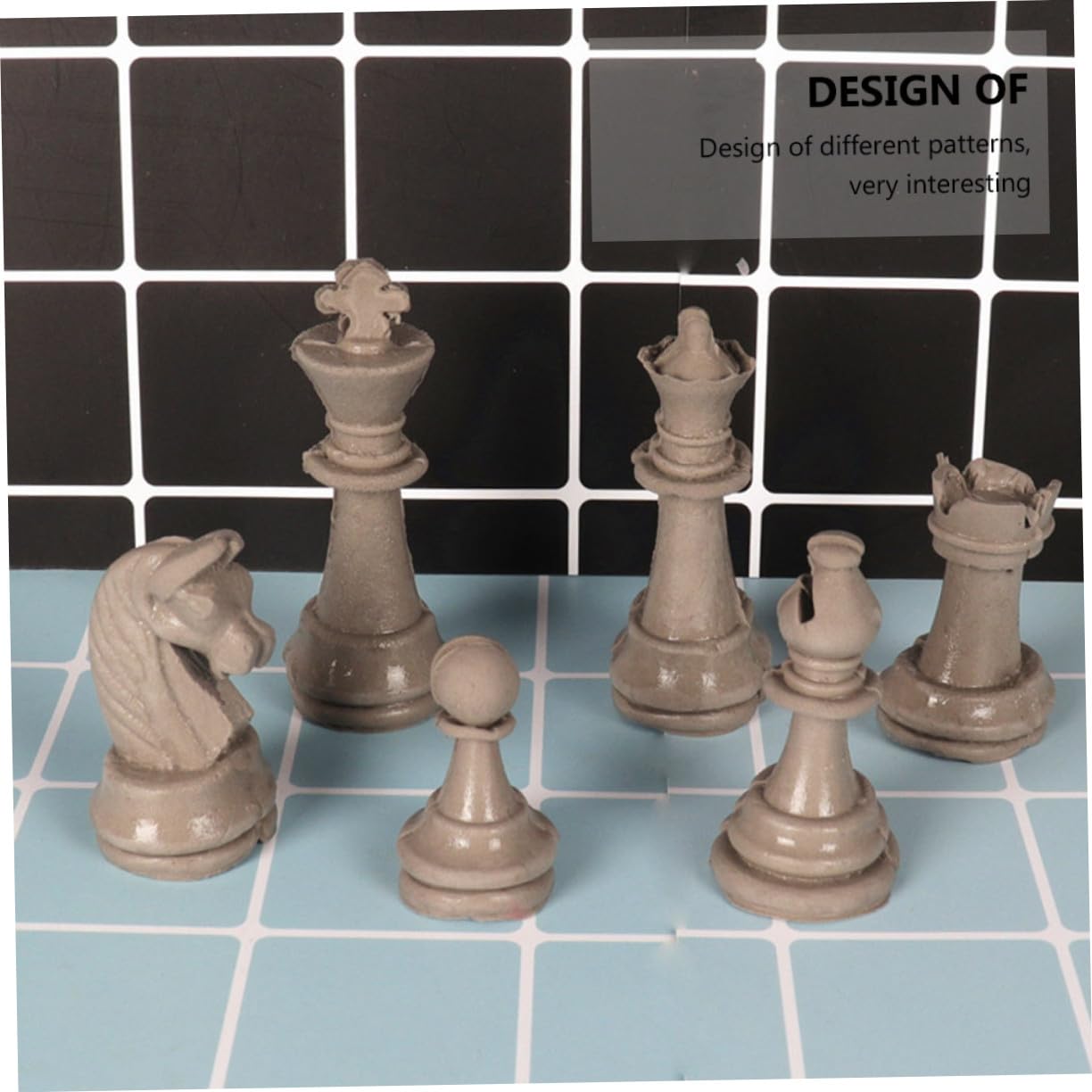 Alipis Molde de Silicona para Fondant Diseño de Ajedrez, 12 Piezas Ecológicas y Seguras para Hornear Tartas y Chocolate Creativo