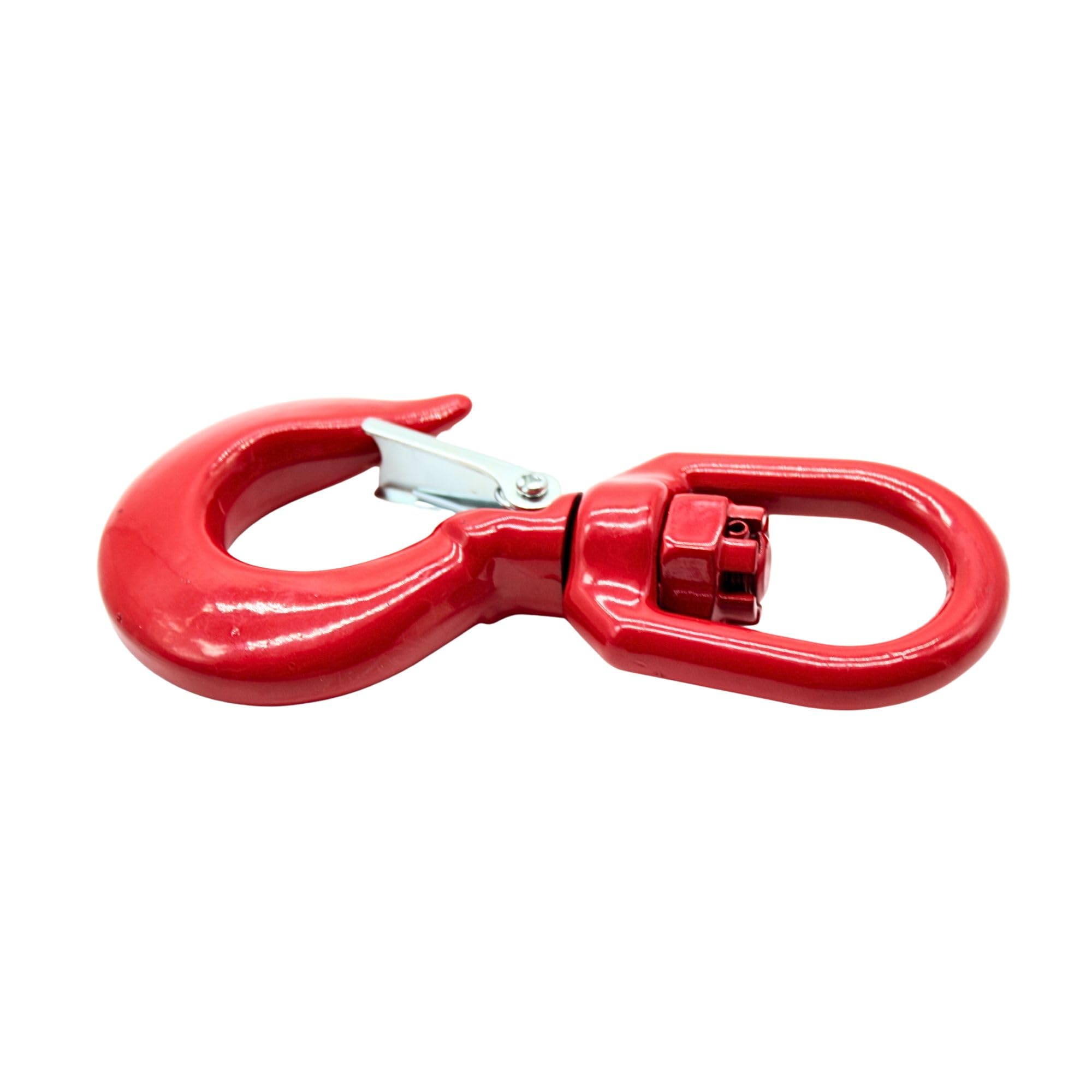 DOJA Barcelona Crochet Pivotant - Ergonomique - Mouvement Giratoire 360° - Capacité De 1,12 Tonnes - Acier Résistant À La Corrosion - Grue pour Crochet De Levage et Crochet à Œil