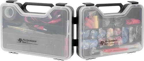 Miniatura 5 de Performance Tool W5207 Kit de reparación eléctrica multiusos de 285 piezas, color negro
