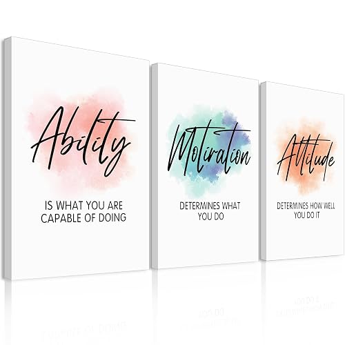 GEDNZIB Inspirational Wall Decor Motivational Wall Art for Office Wall
