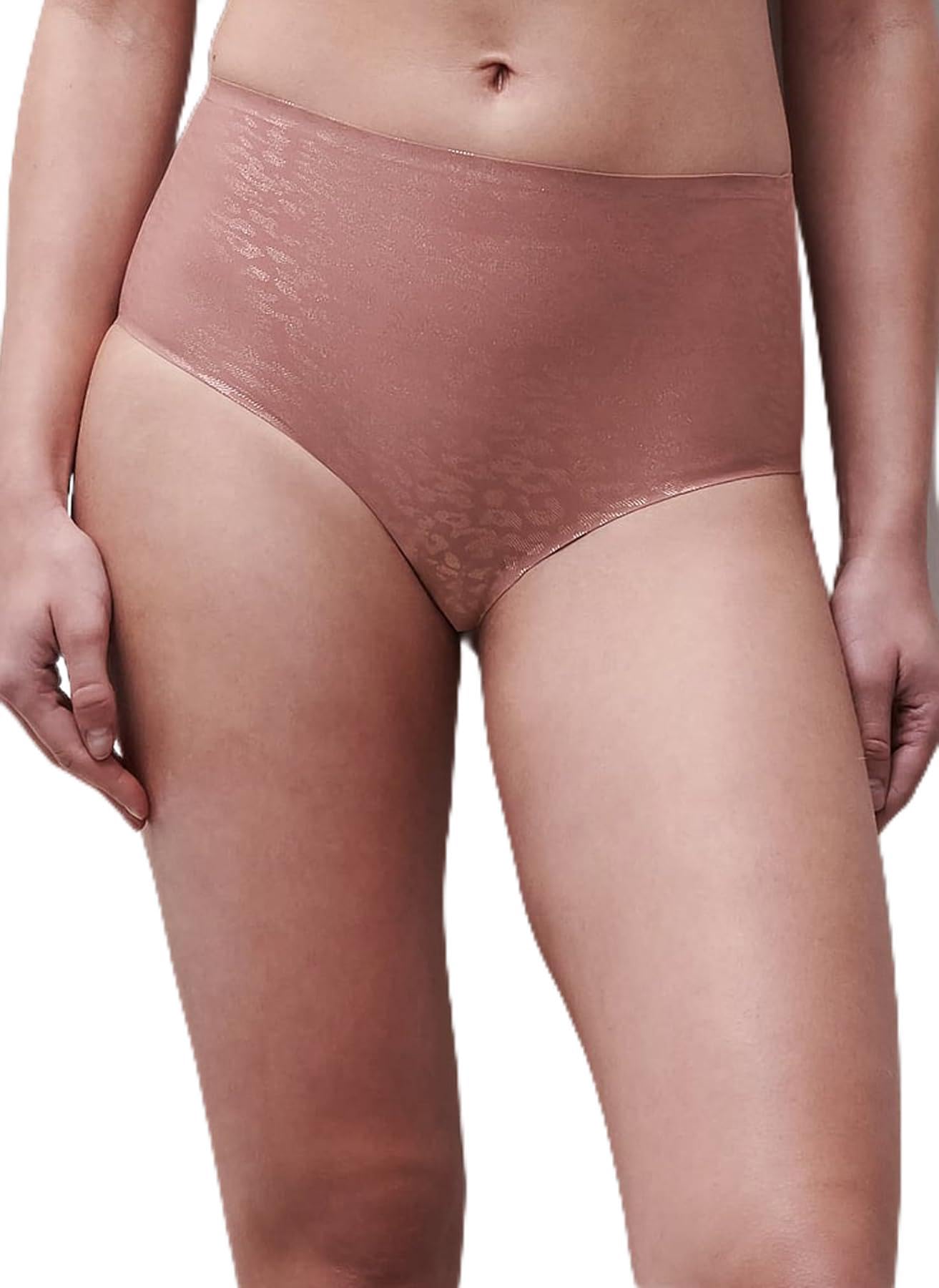 Chantelle SoftStretch High Waisted Brief Pink Leo Shimmer Pink One Size