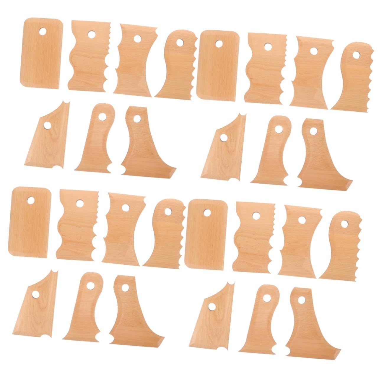 HOMSFOU Herramientas De Alfarería Y Arcilla Herramientas De Ergonómicas Manualidades Y Proyectos De Escultura 7 Piezas X 4