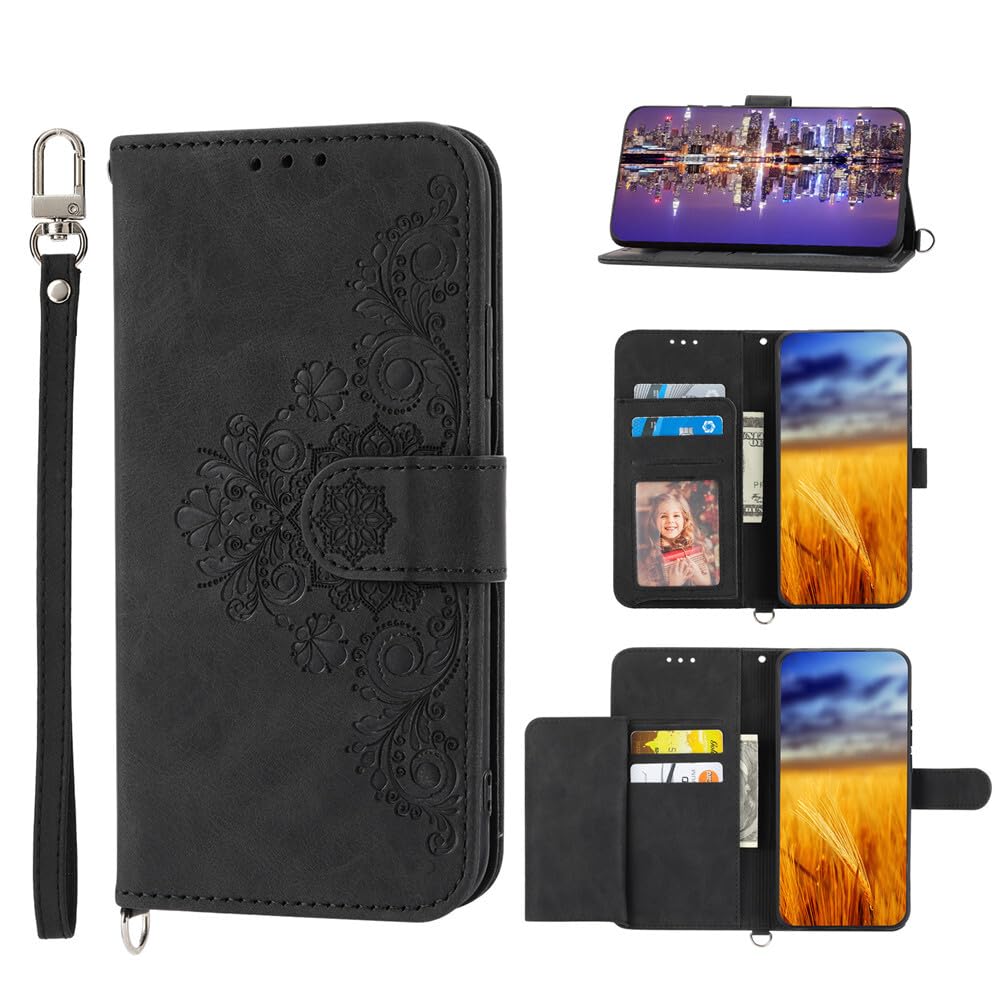 Étui pour Google Pixel 7 en cuir noir anti-rayure avec clapet magnétique - 8