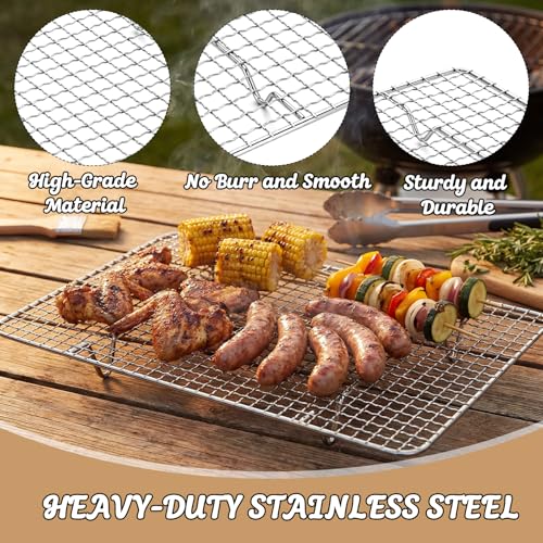 Kit para parrilla con 4 accesorios de acero inoxidable miniatura 5