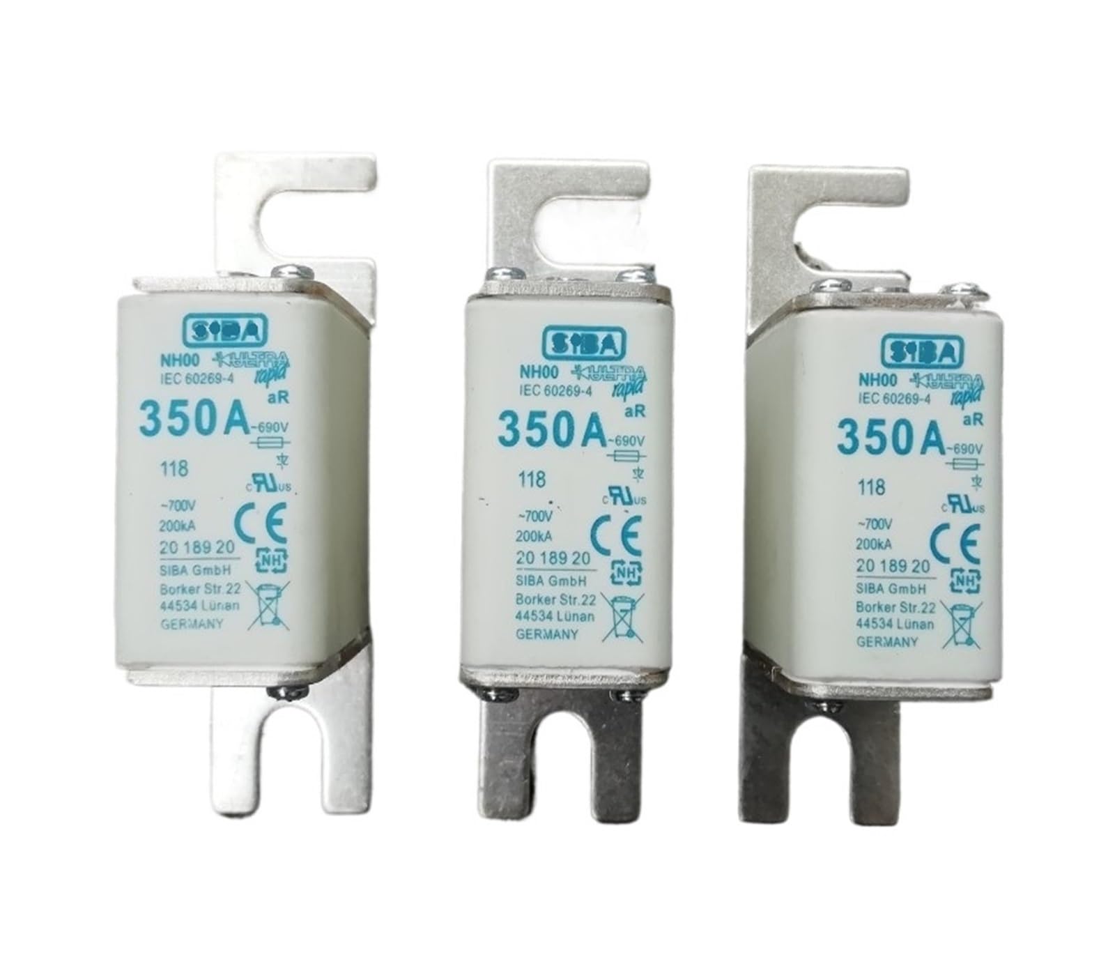 Fusible NH00 200A 690V résout les surcharges de transformateur industriel 2018920