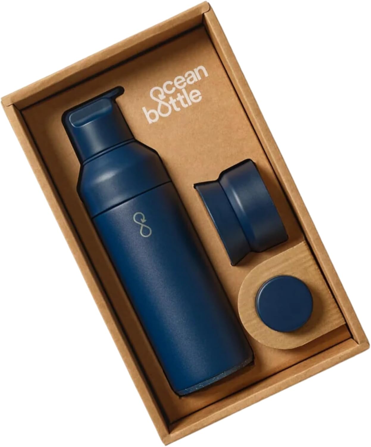 Ocean Bottle - The 3-in-1 Water Bottle - Ocean Blue (17 oz)