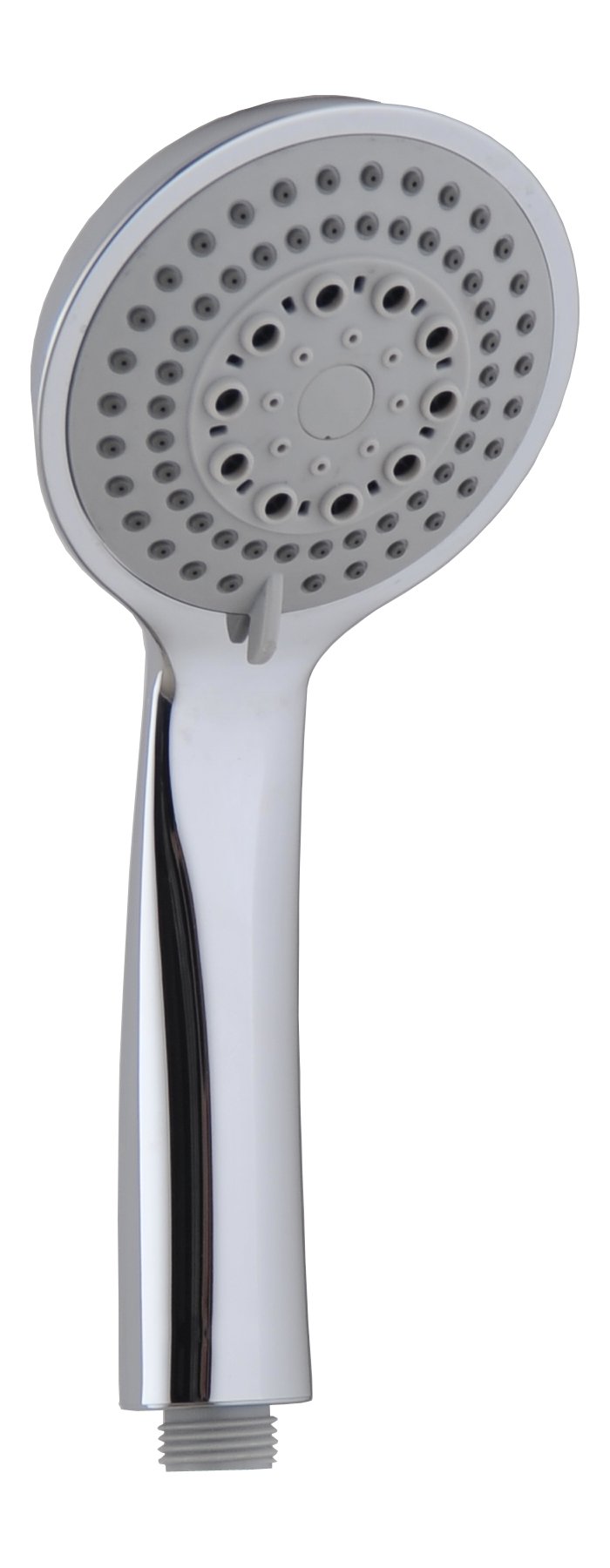 Columna de ducha termostática diseño redondo, con tubo extensible de 80 a 120 cm. Rociador extraplano de 20cm y ducha de mano de hidromasaje redondos. Recambios garantizados