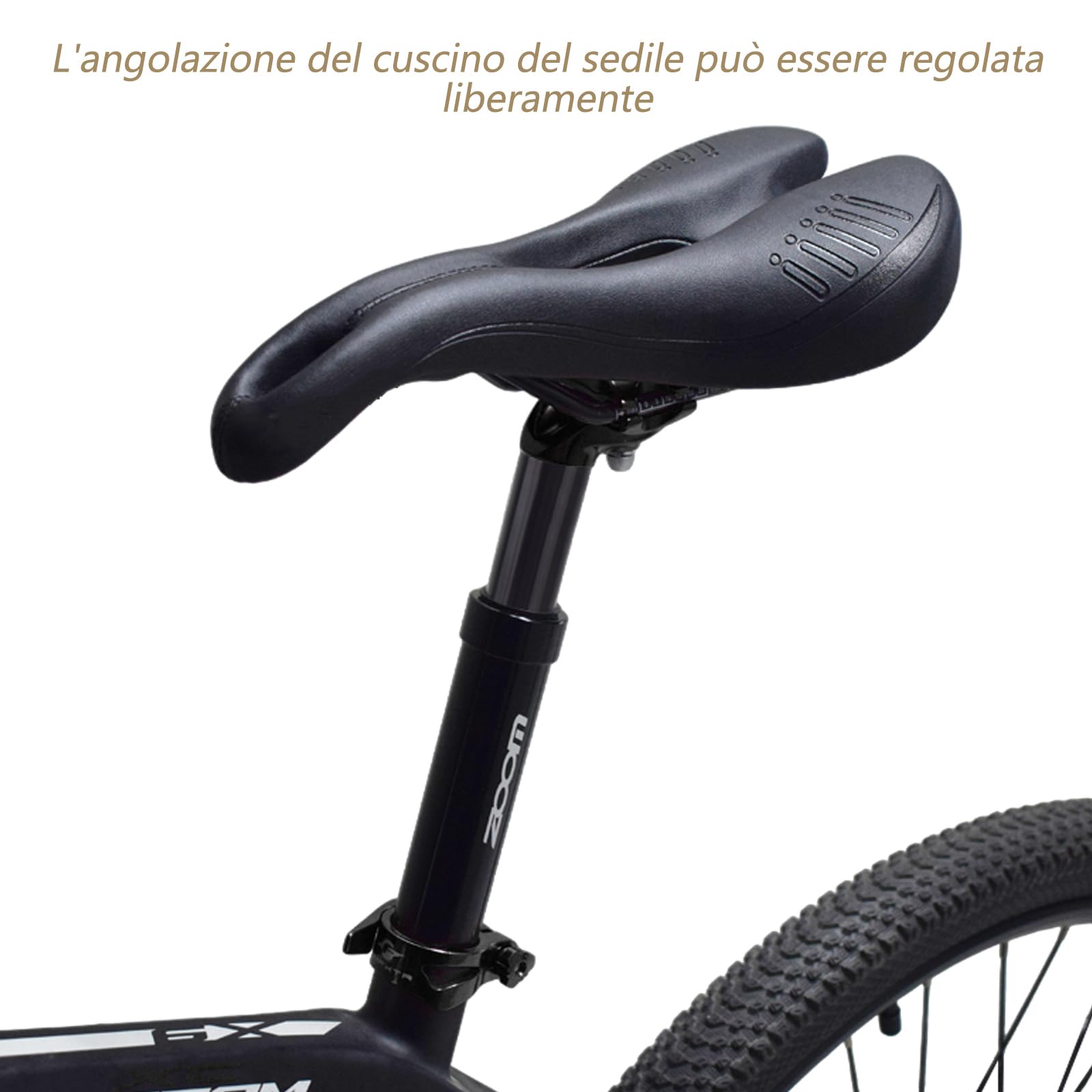 Reggisella ammortizzato per bicicletta, reggisella ammortizzatore a molla, diametro 27,2 mm, 30,8 mm, 31,6 mm, adatto per biciclette elettriche, MTB, biciclette da città