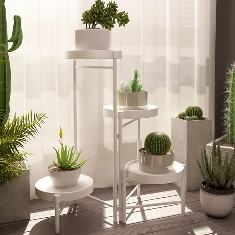 Amazon | 植木鉢台 フラワースタンド 室内 アイアン 3連式 ガーデン