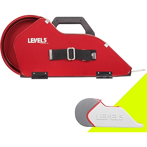 LEVEL5 Semi-Automatic Drywall Banjo Taping Tool | Professional Grade, Aircraft-Grade Aluminum Body, Ergonomic & Corrosion Resistant | 5-311