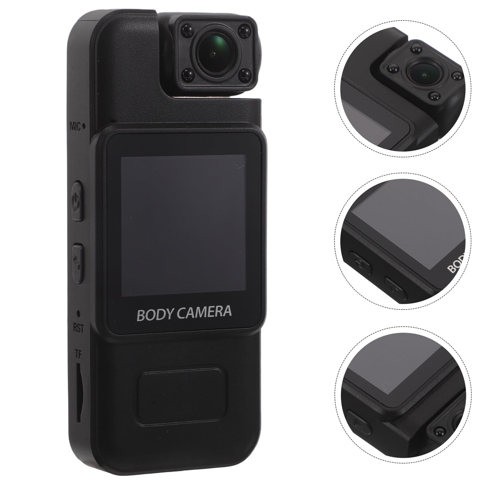 Toddmomy Cámara de Acción Portátil 4k para Exteriores con Clip Trasero