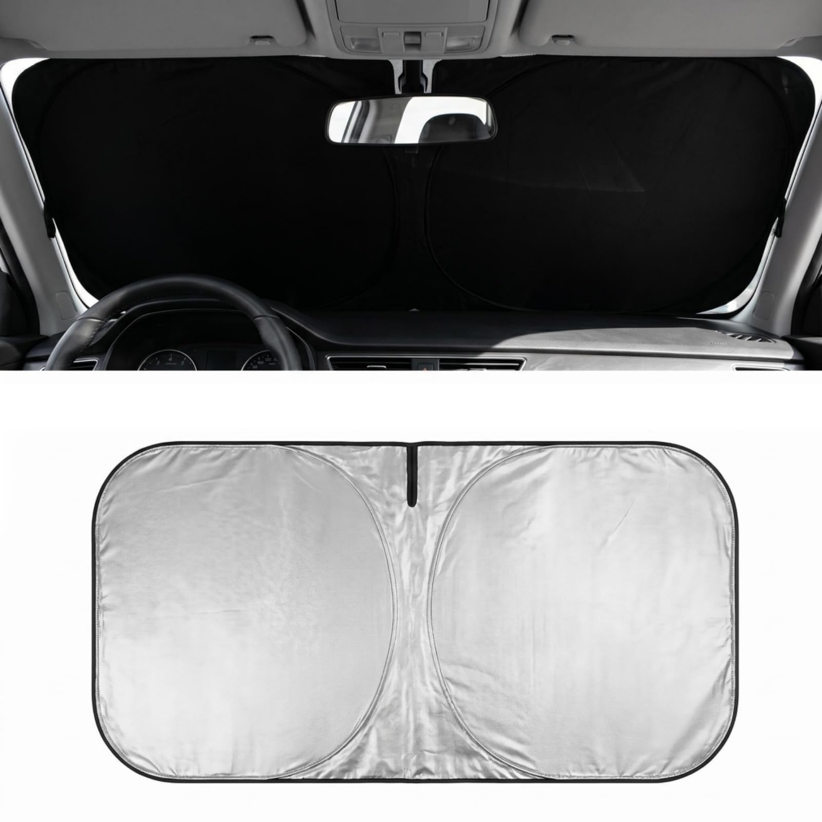 OLINOWL Car Windscreen Sunshade for Peugeot Boxer Series