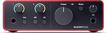 Amazon.co.jp: Focusrite Scarlett Solo 第4世代 USBオーディオ Amazon.co.jp: Focusrite Scarlett Solo 第4世代 USBオーディオ
