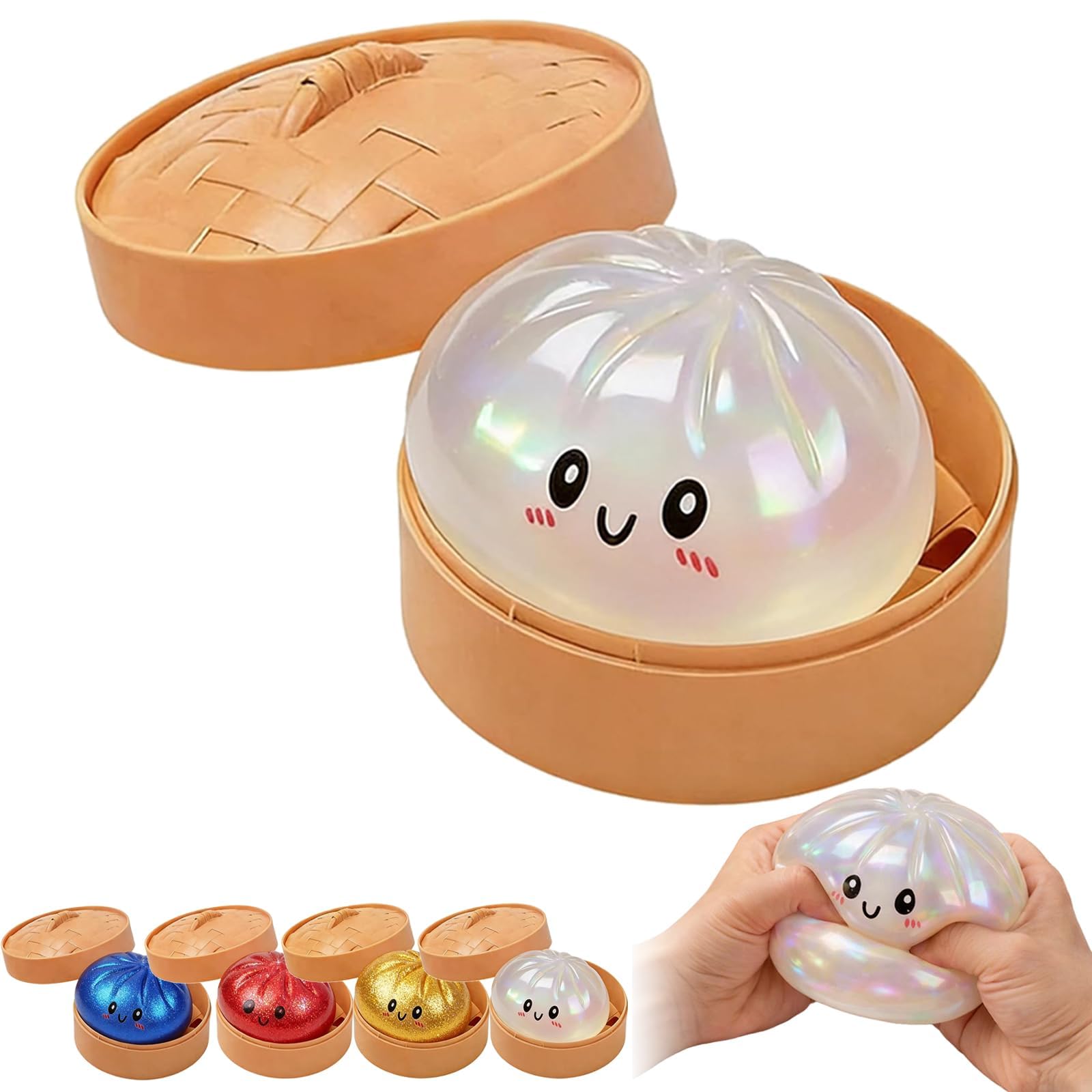 Giant Dumpling Squishy Extra Large Squishy Dumpling Stress Relief Sensory Ball Wirkt Angstlösend Und Hat Eine Schnelle Wirkungserholung Decompression Dough for Adults (B-3)