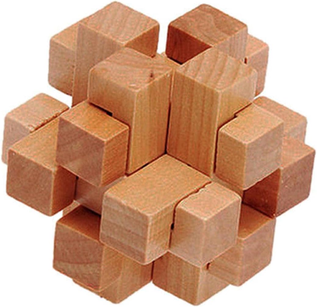 Kong Ming Luban Lock Kids Children3 D Handmade Wooden Toy Adult Intellectual Brain Teaser Game Puzzle Educational Toys
