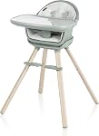 Maxi-Cosi Moa 8-in-1 High Chair, removable kitchen booster, converts to stool, table and chair, easy to clean, Horizon Sand