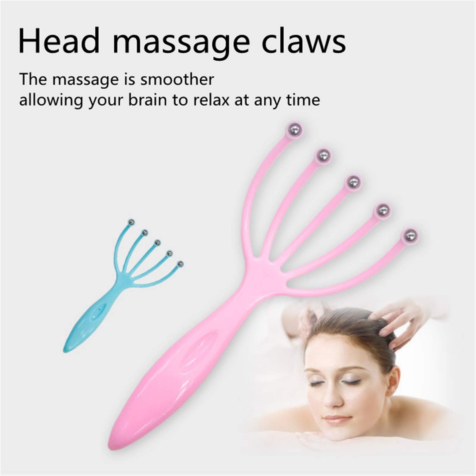 Amazon.co.jp: JUNMIN 5本指ヘッドマッサージャー 頭皮スクラッチャー