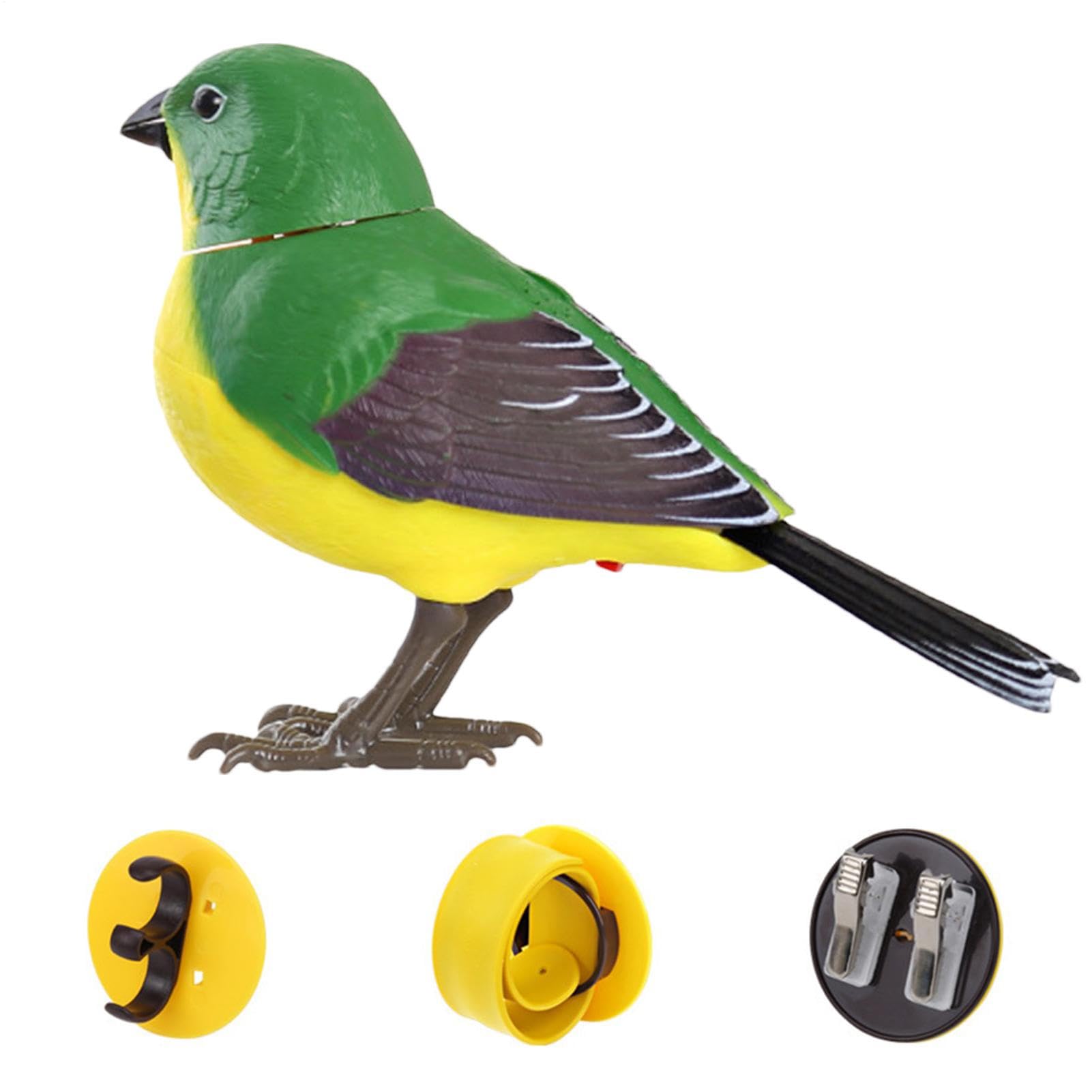 Electric Singing Animated Bird Toys 13.5x9cm Artificial Fake Birds Figure Christmas Ornaments Home Tree Ornament Decoration