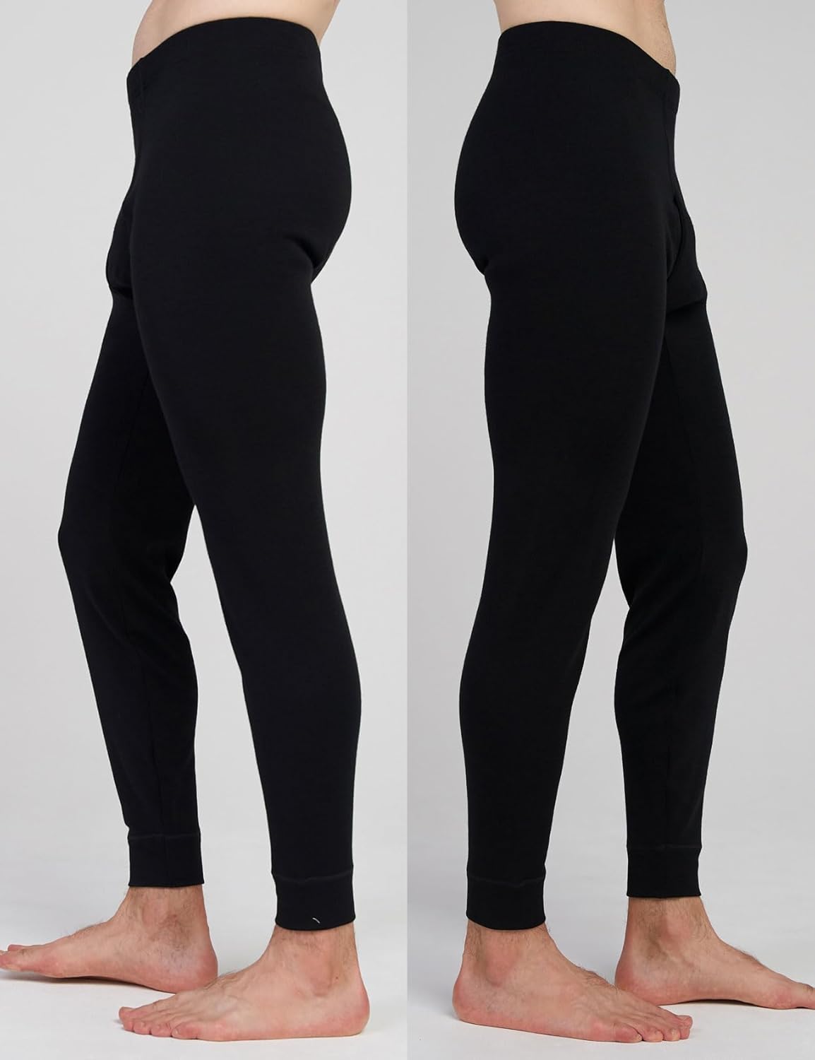 LAPASA Men's 100% Merino Wool Bottom Base Layer Thermoflux Lightweight & Midweight Thermal Underwear Pants Warm Long John - Image 2