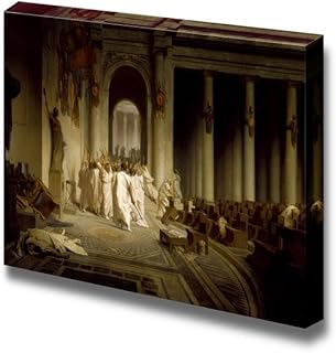 wall26 - The Death of Caesar by Jean-Leon Gerome - Canvas Print Wall Art Famous Painting Reproduction - 12" x 18"