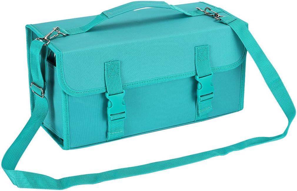 Niutop 120 Slots Marker Pen Case Markers Carrying Bag Holder for Alcohol Marker and Art Sketch Marker, Permanent Paint Marker, Dry Erase Marker, Repair Marker Pen, Color Highlighter (120 Green)