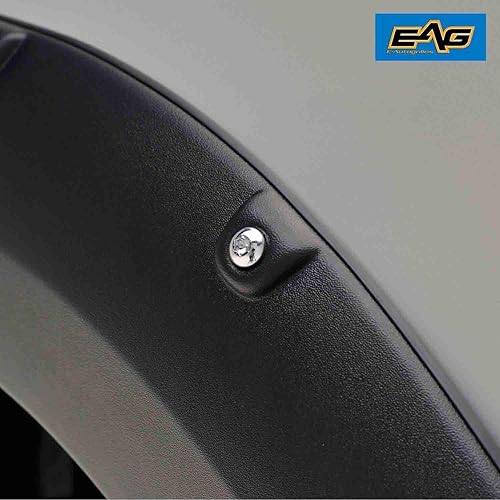 Miniatura 9 de Guardabarros con remaches estilo guardabarros moldeados EAG negro mate 4pcs, set para 04 – 08 F-150 (excluir flareside/Stepside bed) (18293).