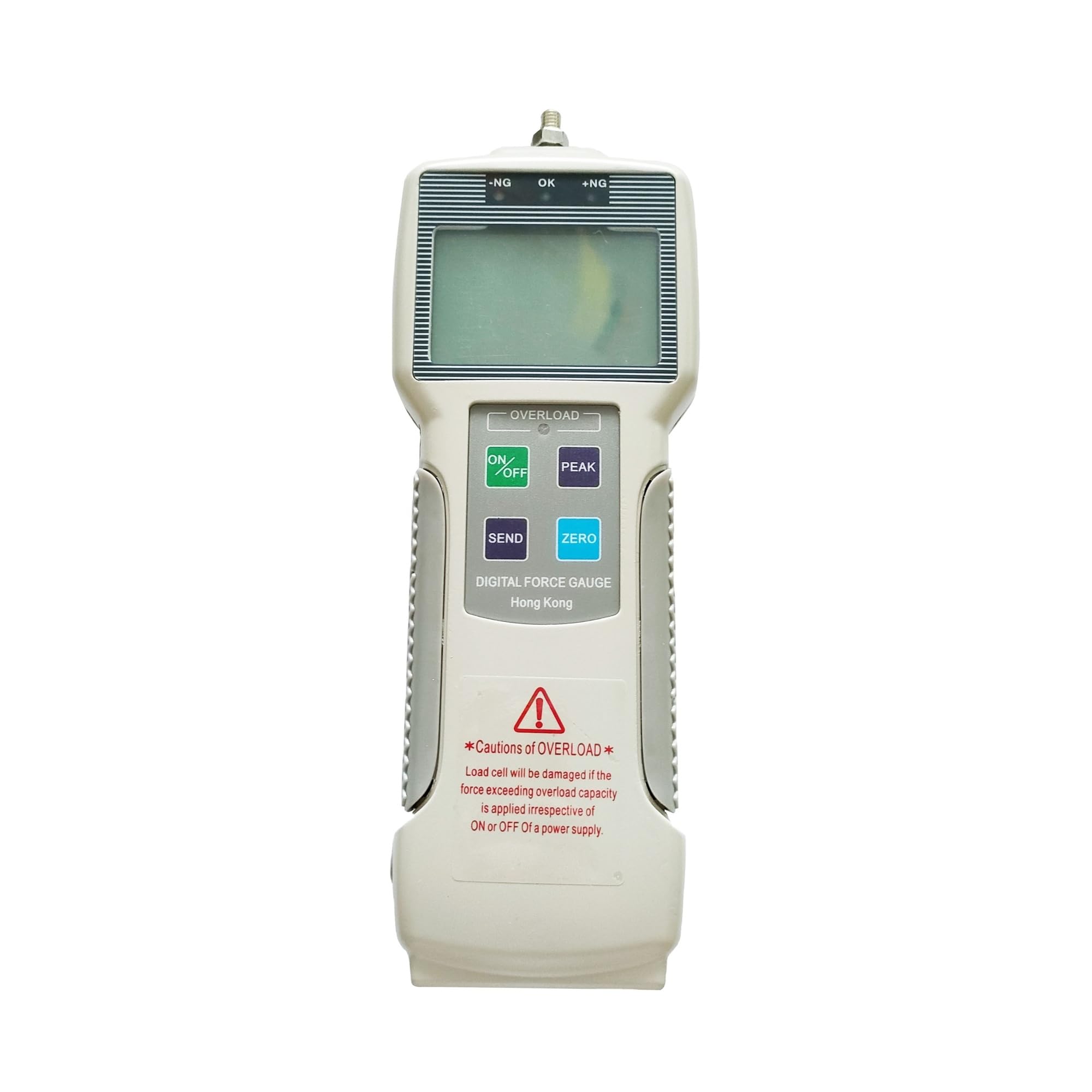 Hghadpltm White High Precision Force Gauge With Backlit Lcd Display N/Lbf/Kgf Units Digital Push-Pull Dynamometer For Lab Various Test(50N)