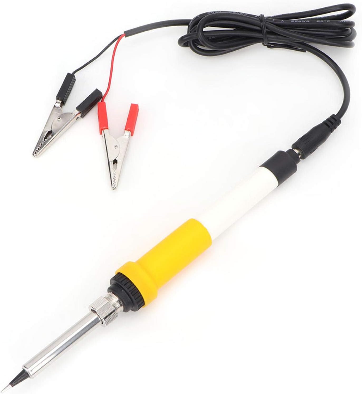 DC 12V 40W Soldering Iron Portable Car Crocodiles Clip Powered Electric Soldering Iron Builted-In Ceramic Heating Core for Circuit Board Welding, Home Appliance Repair,Computers, DIY