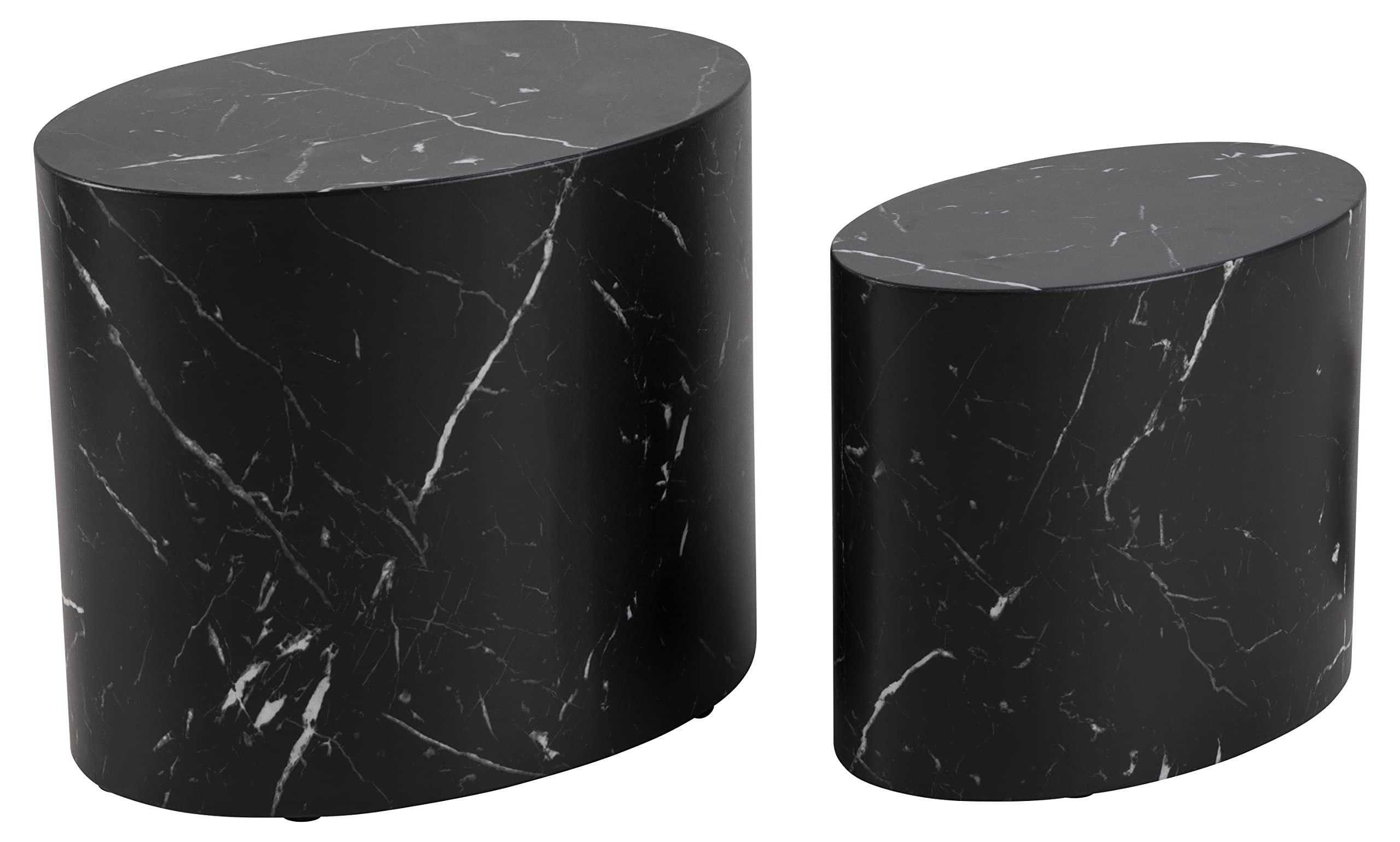Furniture To Go Mice Oval Coffee Table Set In Black
