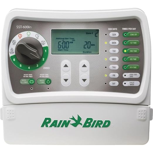 Rain Bird SST600I Simple to Set Indoor Timer, 6-Zone