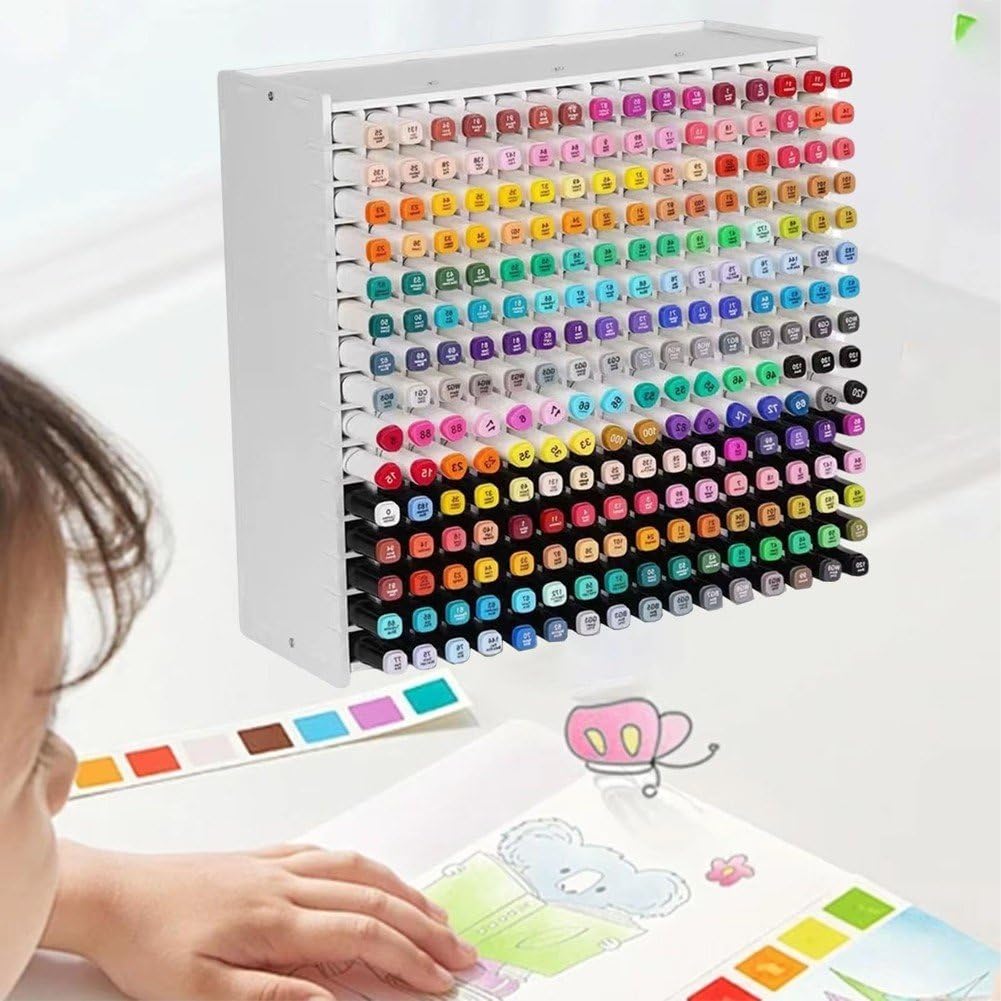 Art Marker Aufbewahrungsregal Für 240 Marker, Art Pen Organizer, Marker Pen Organizer Aquarellpinsel Stifte Farbstifte Organizer Halter Für Den Schreibtisch