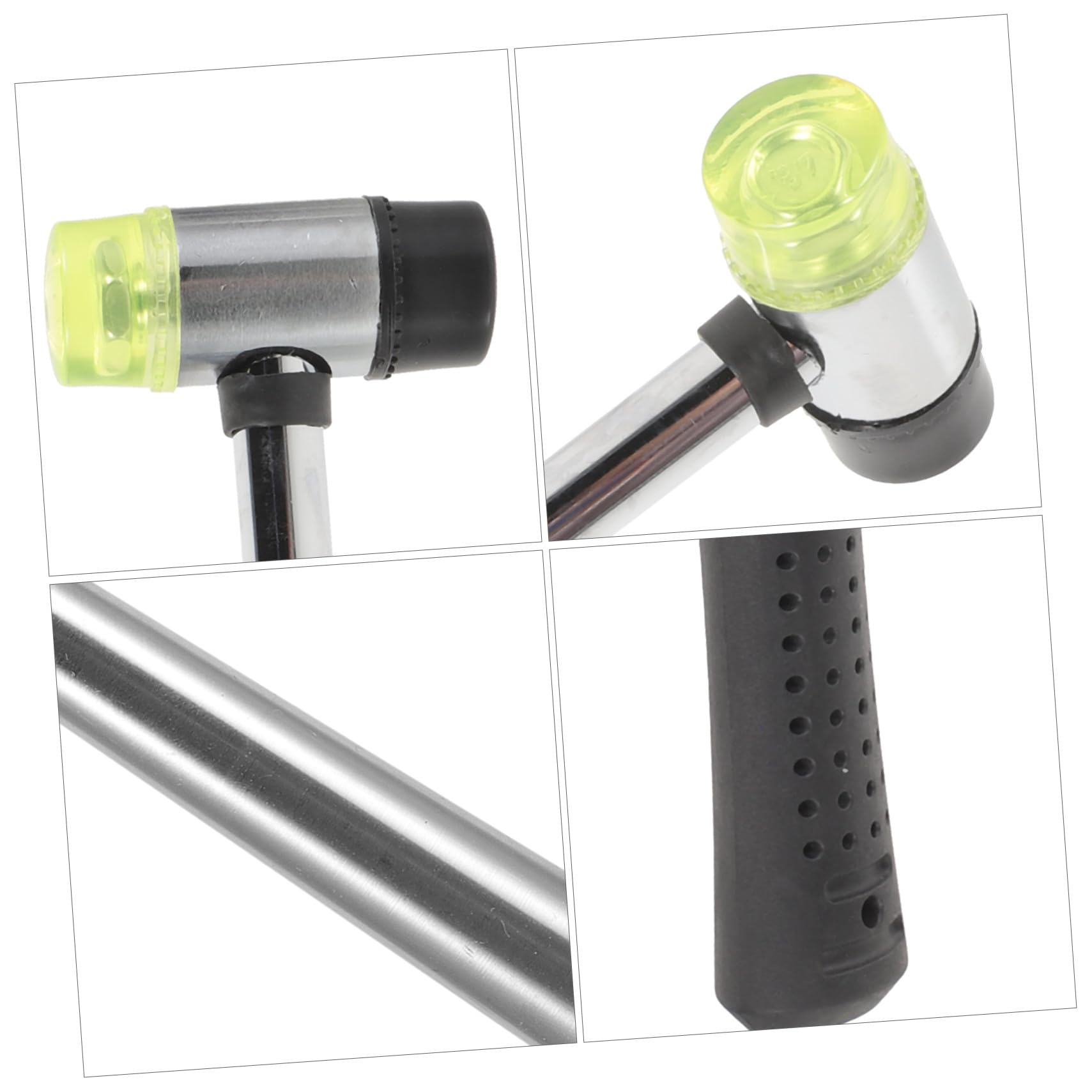 HEALSOPTHY Juego Ajustador de Anillos Varilla Metálica y Martillo de Goma Portátil para Joyería Artesanal, Talla Ajustable, Resistente, Adecuado para Manualidades y Reparaciones en Casa