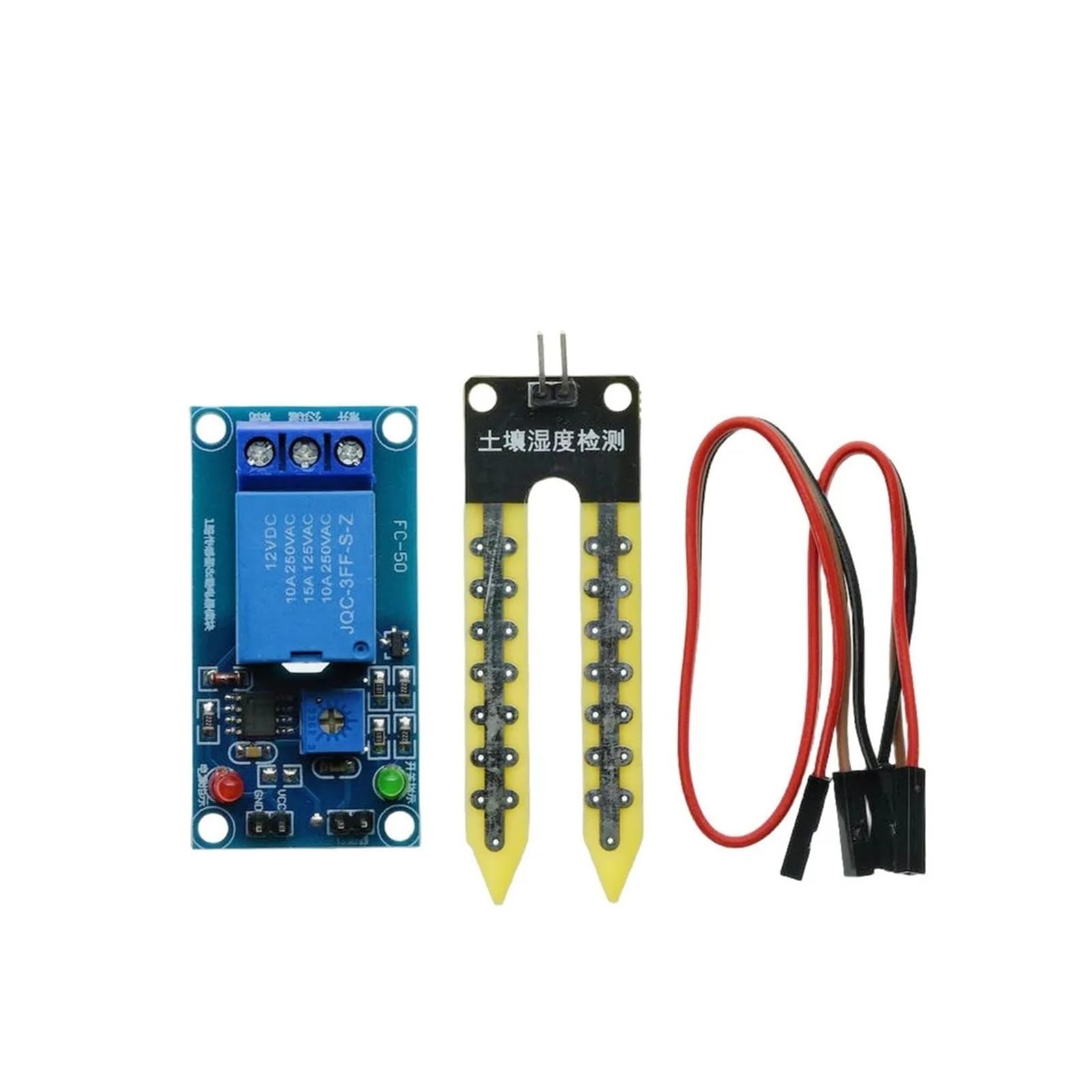 ChuFort 1-10PCS 3.3V 5V 12V Modulo sensore di umidità for rilevamento dell'umidità del suolo(5V 10PCS)