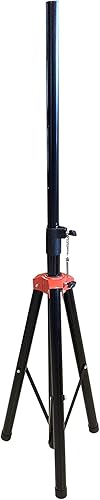 Mr. Dj SS510 Universal Heavy Metal Joint Pro Trípode plegable DJ PA Home On Stage Altavoz Soporte de luz ajustable 6.6 pies de altura, 3 años de