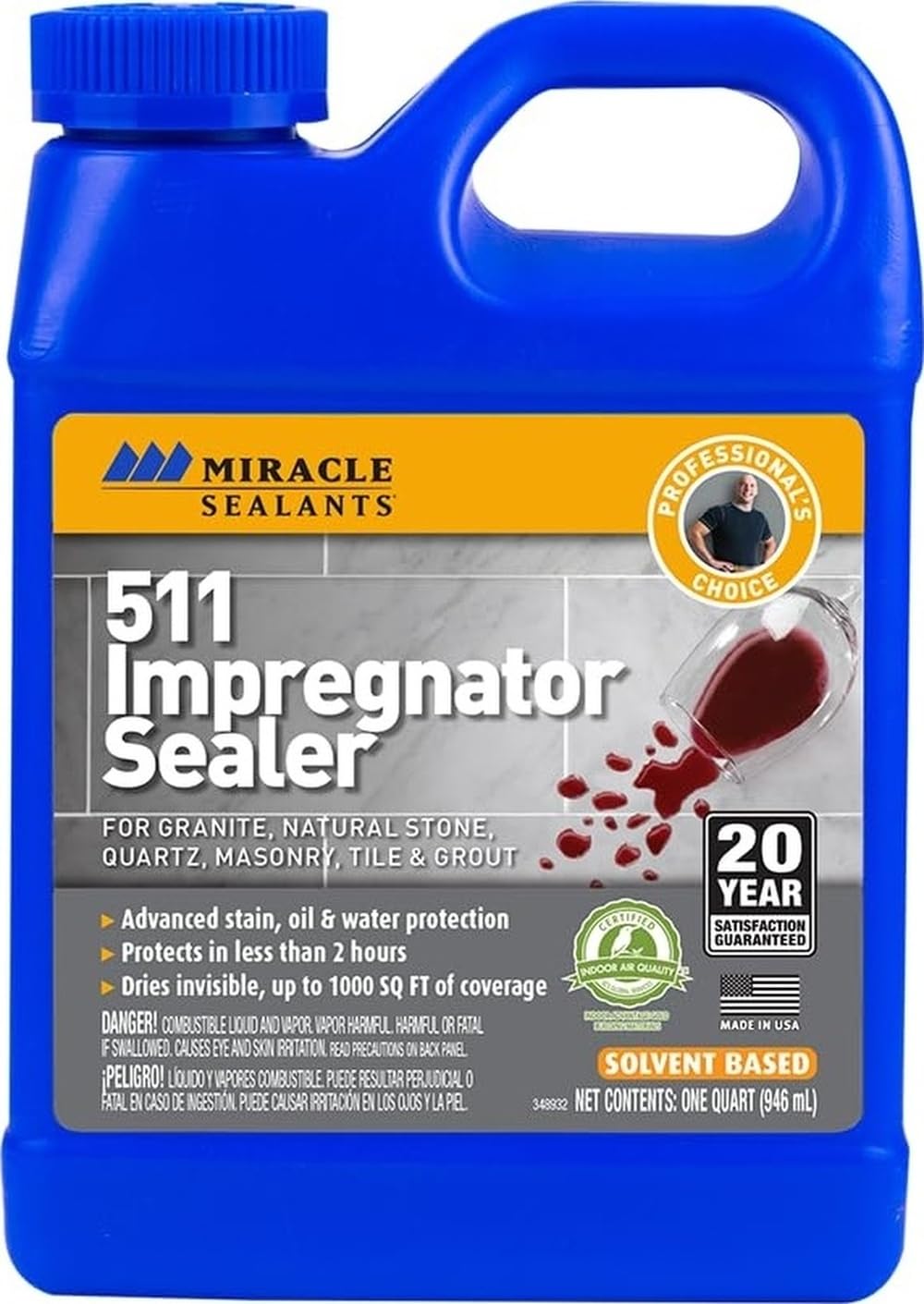 Miracle Sealants 511 Impregnator Advanced Penetrating Sealer for Countertops,
