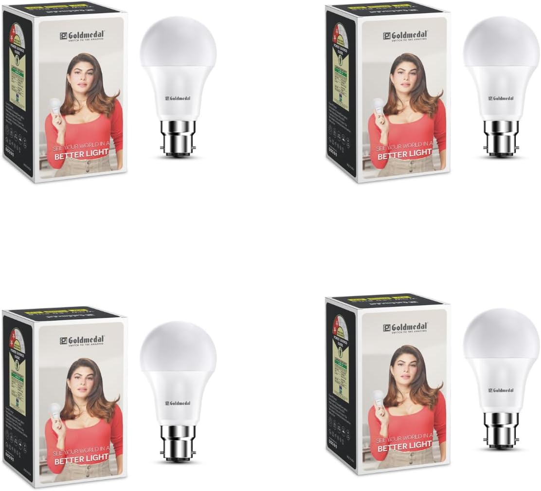Goldmedal Wow 15W B22 LED Bulb (Cool Daylight) - Pack of 4