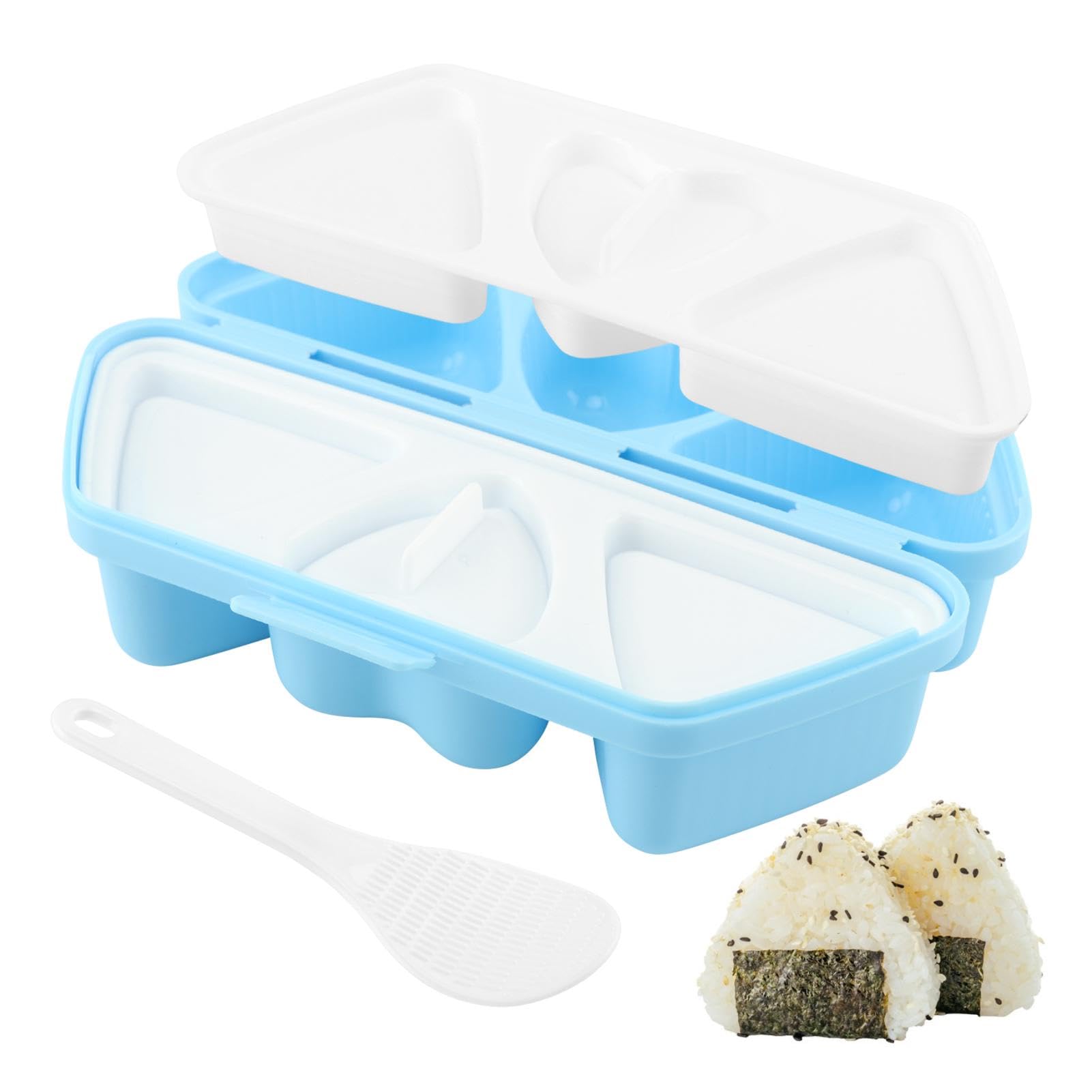 Photo 1 of 6-in-1 Onigiri Mold with Rice Spoon, Triangle & Heart Sushi Rice Ball Maker