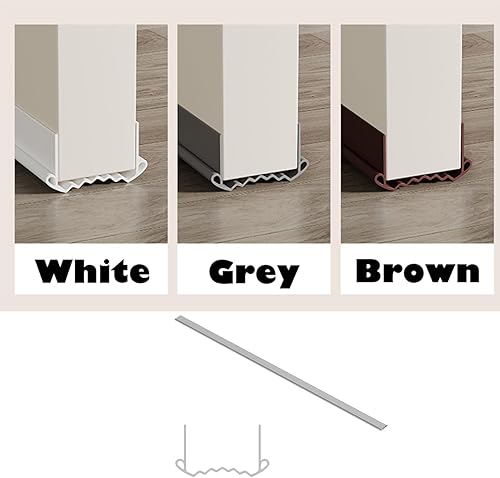 Miniatura 3 de Burlete para puerta de 37 pulgadas, tapón ajustable para debajo de la puerta, bloqueador de corrientes de aire debajo de la puerta, bloquea el